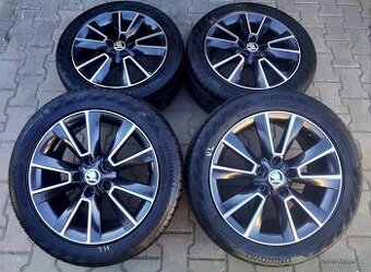 Disky orig Škoda Octavia Scout, Yeti 5x112 R17 Matterhorn