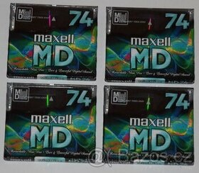 Minidisc MD minidisk MAXELL 4ks, NOVÉ, 74 min - 1