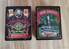 2x retro vintage plechovka box od whiskey Jack Daniel´s