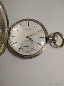 Stříbrné kapesni hodinky JULES JURGENSEN klicovky - 1