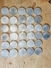 Prodám kopie stříbrných mincí, 32 ks, cena za vše
