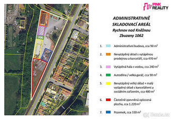 Pronájem administrativně skladovacího areálu Rychnov nad Kně - 1