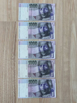 Slovenské bankovky 1000 SK rok 1997 séria G