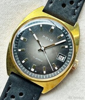 Československé Retro Vintage Mechanické hodinky PRIM Bicolor