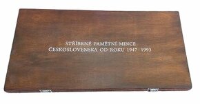 Kazeta na kompletní pamětní mince Československa od roku 19