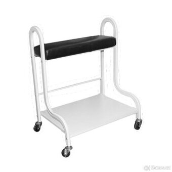 Podnožka na pedikúru ,stolní vozík s kolečky pro kosmetický