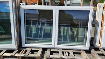 Okno PVC - 2220x1340 mm - STARŠÍ - 4 KS