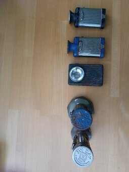 Retro baterky - 4 staré svítilny komplet LEVNĚ