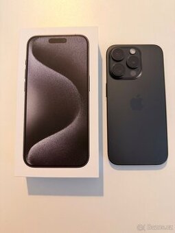 Apple iPhone 15 Pro 256GB Black Titanium - hezký stav