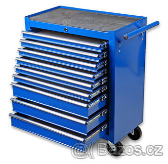 VOZIK NA DILENSKE NARADI 9 ZASUVEK + KLIC DOKLAD DPH Modry