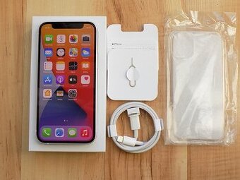 APPLE iPhone 12 mini 128GB White - ZÁRUKA - SUPER STAV