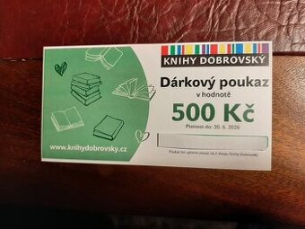 Knihy Dobrovský Dárkový poukaz 500 Kč do e-shopu