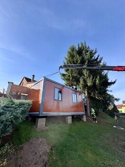 STAVEBNÍ KONTEJNER / UNIMOBUŇKA 6 × 3 m – dřevěný, antracit