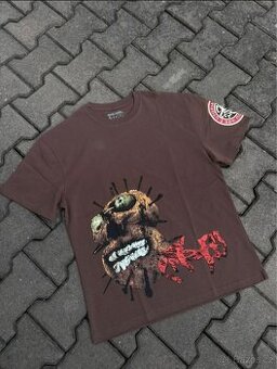 Travis Scott Utopia Live on Tour VIP tee double sided brown