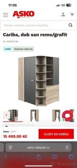 Šatní skříň + postel zdarma - 1