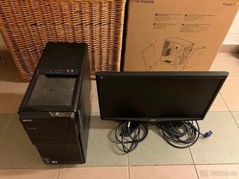 Kompletní počítačová sestava Acer včetně LCD monitoru