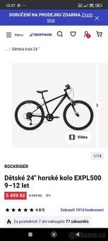 Horské kolo rockrider 24"