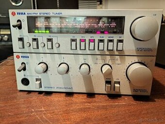 Tesla 710A Zesilovač + tuner, Vzhledově super