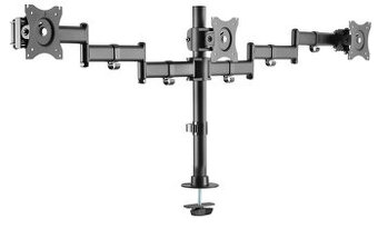 Držák na 3 monitory do otvoru ve stole / stojan VESA