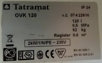 Bojler 120 l  - Obojživelnik