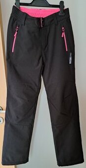 NOVÉ dívčí softshellové kalhoty LEWRO ORES, vel. 152/158