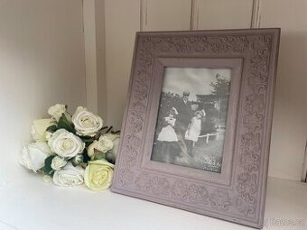 stylový fotorám starorůžová