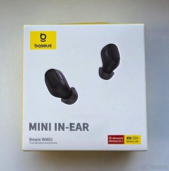 Baseus Bowie WM01 - NOVÁ, nerozbalená sluchátka