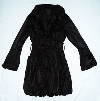 Jarní černé paleto/kabát, vel. 40, zn. Y-London
