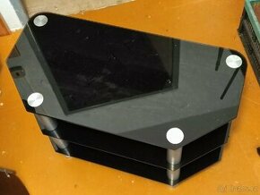 Televizní stolek prosklený