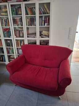 Rozkládací pohovka - Vínový dvousedák