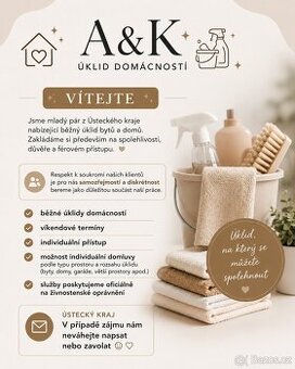 🪣 Úklid domácností | Ústecký kraj