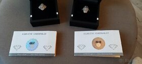 Briliantové prsteny - bílé zlato 14K/585