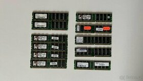 Operační paměti DDR DIMM RAM / 256MB, 512MB