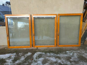 Dřevěné okno 3x, 96x134 cm - 1