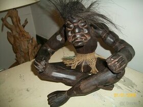 soška šaman dřevořezba maska