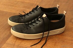Černé kožené boty Ecco a ortopedické vložky