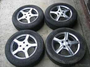 ALU kola 185/65x14 - Hyundai,...letní pneu,  LEVNĚ