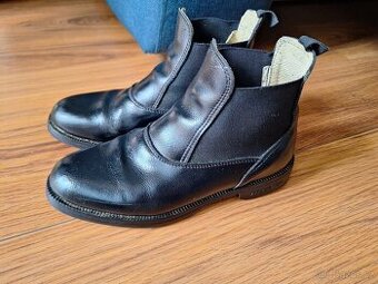 Kožené jezdecké boty/perka, vel. 38