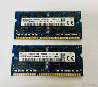 SO-DIMM RAM 2x4GB DDR3 pro notebook