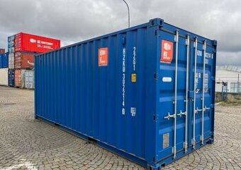 Lodní kontejner 20' modrý po jedné cestě - SKLADEM - Praha