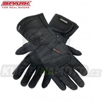 Pánské kožené moto rukavice SPARK LOFT, černé vel. 3XL