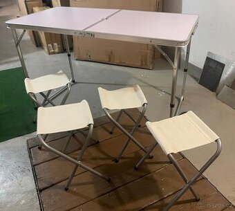 Kempingový set - BÍLÝ