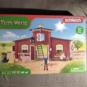Schleich 42606 Velká stodola se zvířaty a přísl.
