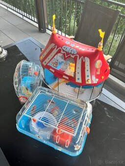 Cirkus pro křečka, klec, prolézačky