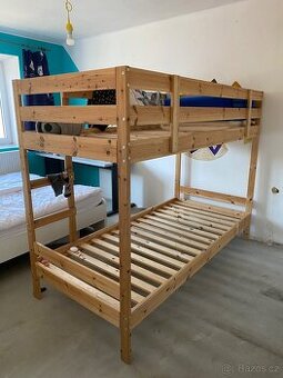 Dětská patrová postel IKEA MYDAL – borovice