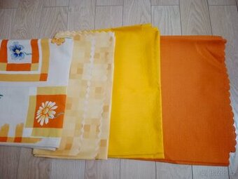 Ubrusy různé barvy a velikosti - jako nové