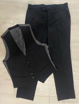 Společenské kalhoty a vesta