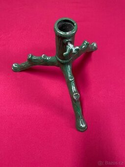 stojánek na stromeček starý litinový staré vánoční ozdoby