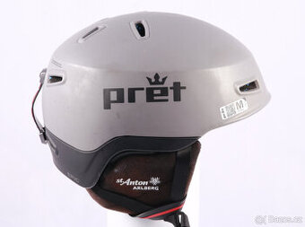 Použita  lyžařská/snowboardová helma PRET EPIC, červeno-šedá