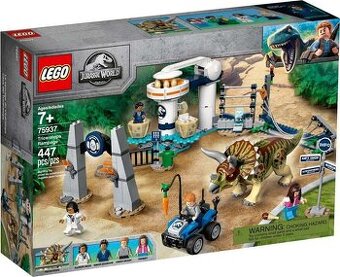Nerozbalené LEGO Jurassic World 75937 Triceratopsovo běsnění